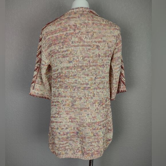 Soft Surroundings Ochoa Cotton Blend Open Front Cardigan Bohemian Beige Size S - Picture 4 of 14